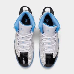 Nike Men's Air Jordan Retro Dub Zero Off-Court Shoes White/University Blue/Black/Neutral Grey - 311046 114 -Stealth Fit Shop 311046 114 P5