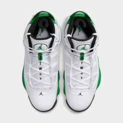 Nike Men's Air Jordan 6 Rings Basketball Shoes White/Lucky Green/Black - 322992 131 -Stealth Fit Shop 322992 131 P5