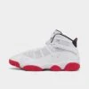 Nike Men's Air Jordan 6 Rings Basketball Shoes White/Black/University Red - 322992 160 -Stealth Fit Shop 322992 160 P1