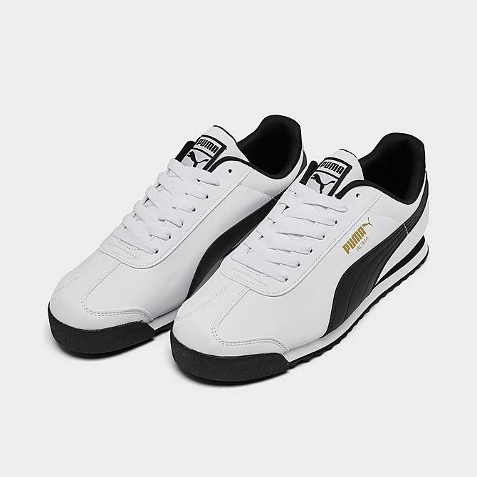 Men's Puma Roma Classic Casual Shoes White/Black - 35357204 WHT 4 Men's Puma Roma Classic Casual Shoes White/Black - 35357204 WHT - Image 2