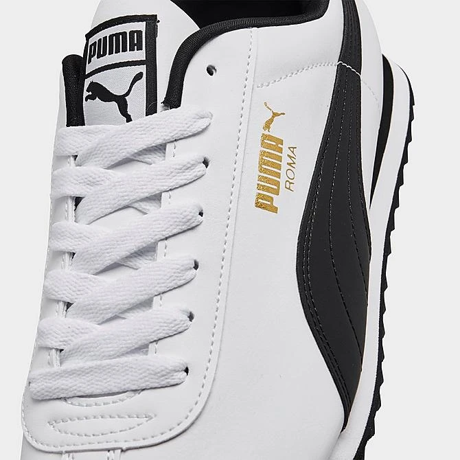 Men's Puma Roma Classic Casual Shoes White/Black - 35357204 WHT 5 Men's Puma Roma Classic Casual Shoes White/Black - 35357204 WHT - Image 3
