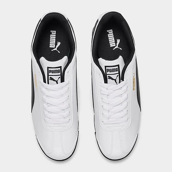 Men's Puma Roma Classic Casual Shoes White/Black - 35357204 WHT 7 Men's Puma Roma Classic Casual Shoes White/Black - 35357204 WHT - Image 5