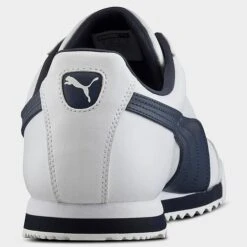 Men's Puma Roma Classic Casual Shoes White/New Navy - 35357212 WNY -Stealth Fit Shop 35357212 WNY P3