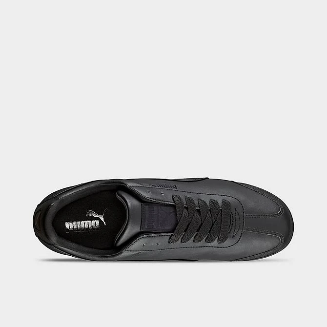 Men's Puma Roma Classic Casual Shoes Black/Black - 35357217 BLK 7 Men's Puma Roma Classic Casual Shoes Black/Black - 35357217 BLK - Image 5