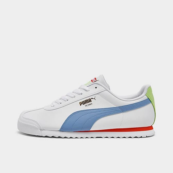 Men's Puma Roma Classic Casual Shoes White/Tan/Orange/Hunter - 36957147 001 3 Men's Puma Roma Classic Casual Shoes White/Tan/Orange/Hunter - 36957147 001