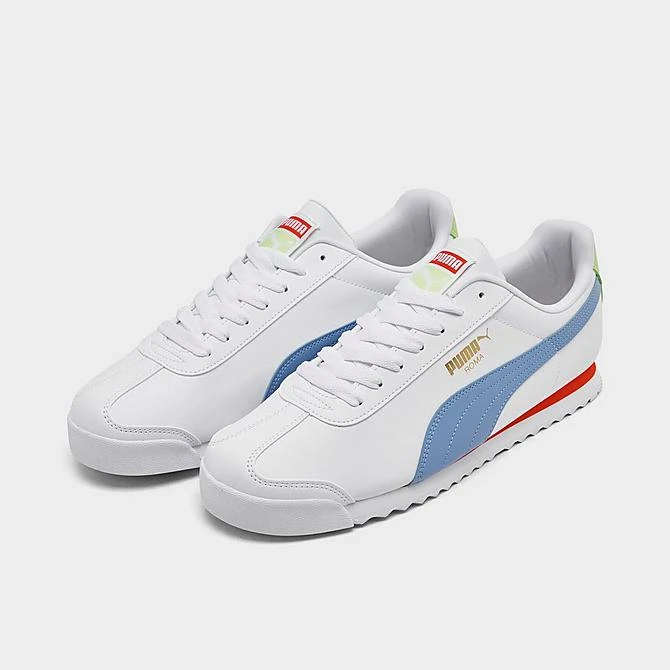 Men's Puma Roma Classic Casual Shoes White/Tan/Orange/Hunter - 36957147 001 4 Men's Puma Roma Classic Casual Shoes White/Tan/Orange/Hunter - 36957147 001 - Image 2