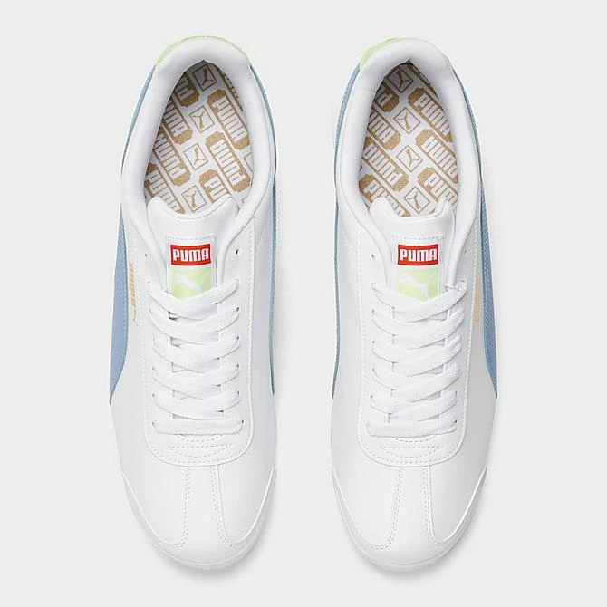 Men's Puma Roma Classic Casual Shoes White/Tan/Orange/Hunter - 36957147 001 7 Men's Puma Roma Classic Casual Shoes White/Tan/Orange/Hunter - 36957147 001 - Image 5