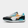 Men's Puma Future Rider Play On Casual Shoes Grey/White/Black/Aqua/Peach - 37114995 060