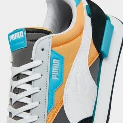 Men's Puma Future Rider Play On Casual Shoes Grey/White/Black/Aqua/Peach - 37114995 060 -Stealth Fit Shop 37114995 060 P3