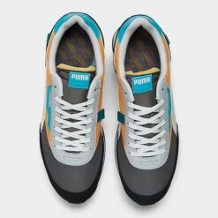 Men's Puma Future Rider Play On Casual Shoes Grey/White/Black/Aqua/Peach - 37114995 060 -Stealth Fit Shop 37114995 060 P5