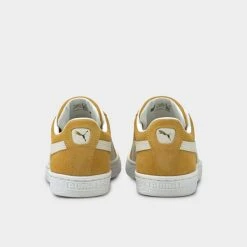 Puma Suede Classic 21 Casual Shoes Honey Mustard/Puma White - 37491505 700 -Stealth Fit Shop 37491505 700 P4