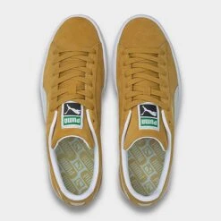 Puma Suede Classic 21 Casual Shoes Honey Mustard/Puma White - 37491505 700 -Stealth Fit Shop 37491505 700 P5