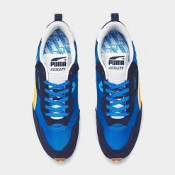Men's Puma Rider Future Vintage Casual Shoes Blue/Gold - 38718001 400 -Stealth Fit Shop 38718001 400 P5