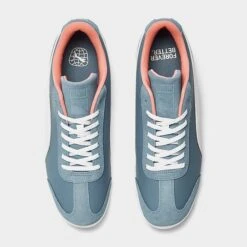 Men's Puma Roma Basic+ Casual Shoes Deep Dive/White/Glowing Pink - 39225601 400 -Stealth Fit Shop 39225601 400 P5