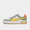Men's Puma CA Pro Brand Love Casual Shoes Puma White/Green Fog/Hot Heat/Yellow Sizzle - 39401701 100 -Stealth Fit Shop 39401701 100 P1
