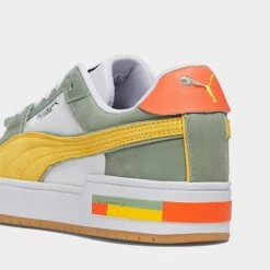 Men's Puma CA Pro Brand Love Casual Shoes Puma White/Green Fog/Hot Heat/Yellow Sizzle - 39401701 100 -Stealth Fit Shop 39401701 100 P4