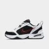 Men's Nike Air Monarch IV Casual Shoes White/Black/Varsity Red - 415445 101 -Stealth Fit Shop 415445 101 P1