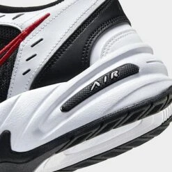 Men's Nike Air Monarch IV Casual Shoes White/Black/Varsity Red - 415445 101 -Stealth Fit Shop 415445 101 P3