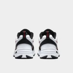 Men's Nike Air Monarch IV Casual Shoes White/Black/Varsity Red - 415445 101 -Stealth Fit Shop 415445 101 P4
