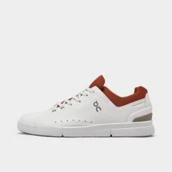 Men's On THE ROGER Advantage Casual Shoes White/Rust - 4898516 101