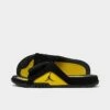 Nike Men's Jordan Hydro 4 Retro Slide Sandals Black/Tour Yellow - 532225 017 -Stealth Fit Shop 532225 017 P1