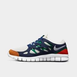 Men's Nike Free Run 2 Running Shoes Phantom/Malachite/Midnight Navy/White - 537732 015