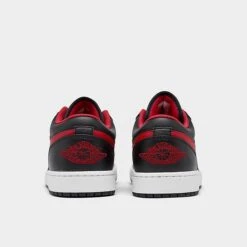 Nike Air Jordan Retro 1 Low Casual Shoes Black/Fire Red/White - 553558 063 -Stealth Fit Shop 553558 063 P4