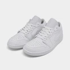Nike Air Jordan Retro 1 Low Casual Shoes White/White/White - 553558 136 9 Nike Air Jordan Retro 1 Low Casual Shoes White/White/White - 553558 136 -Stealth Fit Shop 553558 136 P2