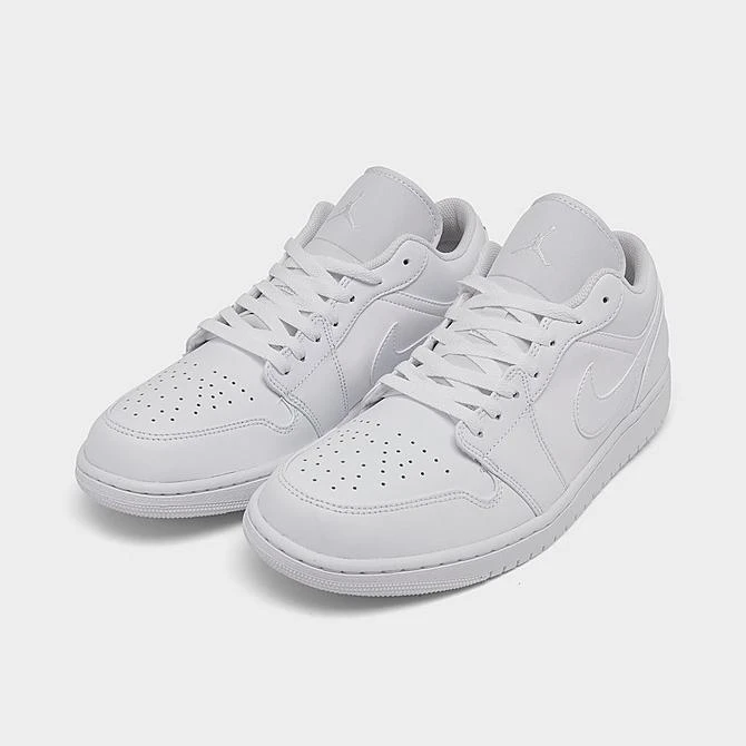 Nike Air Jordan Retro 1 Low Casual Shoes White/White/White - 553558 136 4 Nike Air Jordan Retro 1 Low Casual Shoes White/White/White - 553558 136 - Image 2