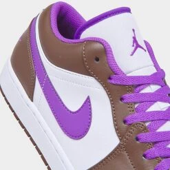 Nike Air Jordan Retro 1 Low Casual Shoes Palomino/White/Wild Berry - 553558 215 -Stealth Fit Shop 553558 215 P3