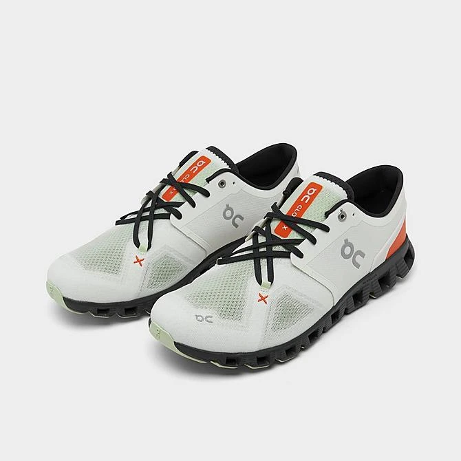 Men's On Cloud X 3 Running Shoes Ivory/Flame - 6098699 101 4 Men's On Cloud X 3 Running Shoes Ivory/Flame - 6098699 101 - Image 2