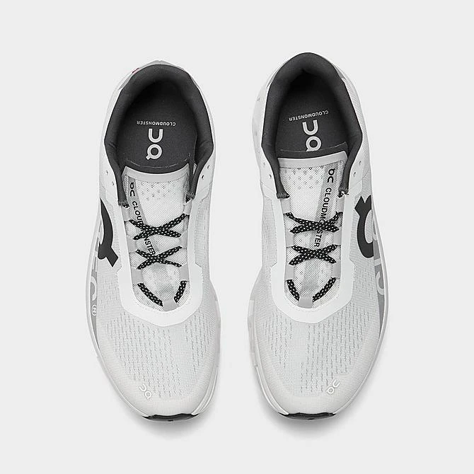 Men's On Cloudmonster Running Shoes Undyed White/White/Black - 6198288 101 7 Men's On Cloudmonster Running Shoes Undyed White/White/Black - 6198288 101 - Image 5