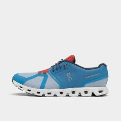 Men's On Cloud 5 Push Running Shoes Niagara/Chambray - 6998867 420