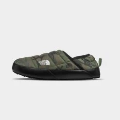 Men's The North Face ThermoBall™ Traction Mule V Slip-On Casual Shoes Thyme Brushwood Camo Print/Thyme - A3UZN33U 301