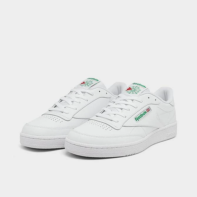 Men's Reebok Club C 85 Casual Shoes White/Green - AR0456 WGN 4 Men's Reebok Club C 85 Casual Shoes White/Green - AR0456 WGN - Image 2