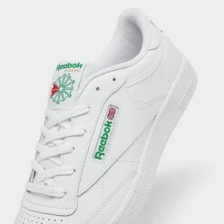 Men's Reebok Club C 85 Casual Shoes White/Green - AR0456 WGN 10 Men's Reebok Club C 85 Casual Shoes White/Green - AR0456 WGN -Stealth Fit Shop AR0456 WGN P3