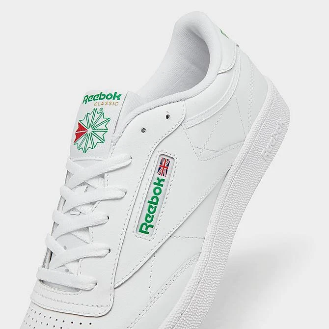 Men's Reebok Club C 85 Casual Shoes White/Green - AR0456 WGN 5 Men's Reebok Club C 85 Casual Shoes White/Green - AR0456 WGN - Image 3