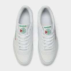 Men's Reebok Club C 85 Casual Shoes White/Green - AR0456 WGN 12 Men's Reebok Club C 85 Casual Shoes White/Green - AR0456 WGN -Stealth Fit Shop AR0456 WGN P5