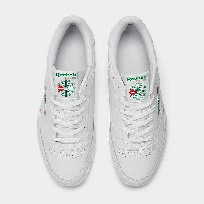 Men's Reebok Club C 85 Casual Shoes White/Green - AR0456 WGN 7 Men's Reebok Club C 85 Casual Shoes White/Green - AR0456 WGN - Image 5