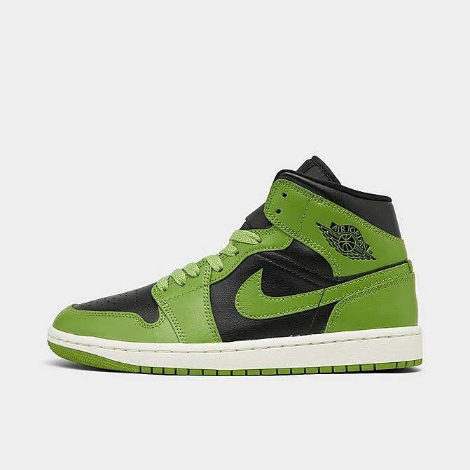 Nike Women's Air Jordan Retro 1 Mid Casual Shoes Black/Altitude Green/Sail - BQ6472 031 3 Nike Women's Air Jordan Retro 1 Mid Casual Shoes Black/Altitude Green/Sail - BQ6472 031