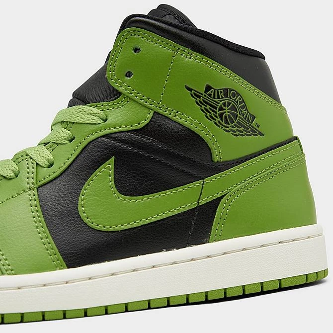 Nike Women's Air Jordan Retro 1 Mid Casual Shoes Black/Altitude Green/Sail - BQ6472 031 5 Nike Women's Air Jordan Retro 1 Mid Casual Shoes Black/Altitude Green/Sail - BQ6472 031 - Image 3