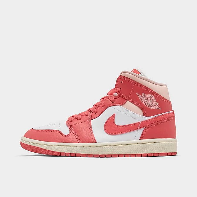 Nike Women's Air Jordan Retro 1 Mid Casual Shoes White/Sea Coral/Atmosphere/Sail - BQ6472 186 3 Nike Women's Air Jordan Retro 1 Mid Casual Shoes White/Sea Coral/Atmosphere/Sail - BQ6472 186