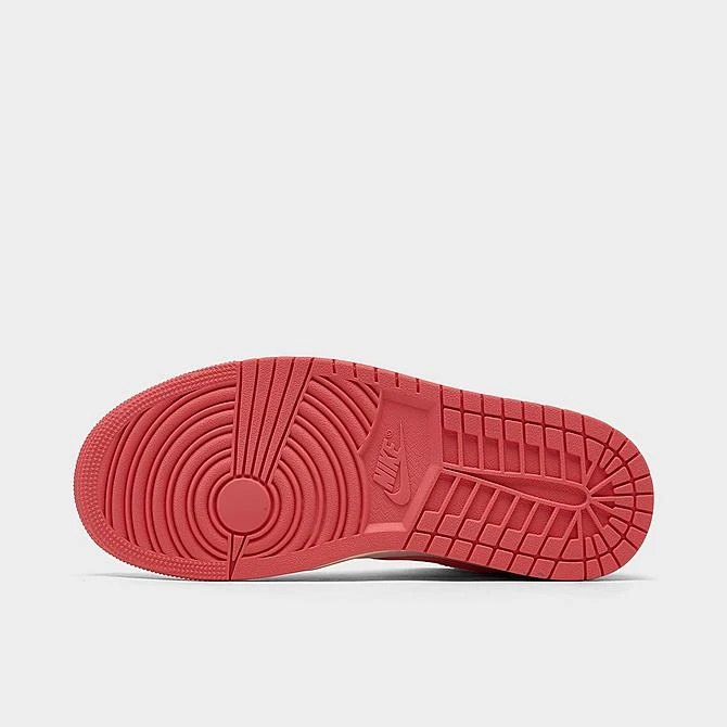 Nike Women's Air Jordan Retro 1 Mid Casual Shoes White/Sea Coral/Atmosphere/Sail - BQ6472 186 8 Nike Women's Air Jordan Retro 1 Mid Casual Shoes White/Sea Coral/Atmosphere/Sail - BQ6472 186 - Image 6