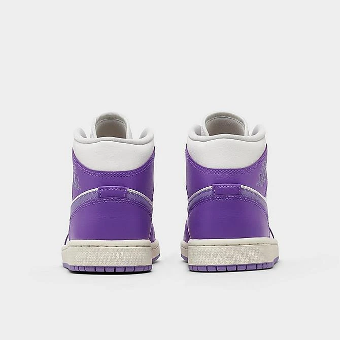 Nike Women's Air Jordan Retro 1 Mid Casual Shoes Action Grape/Sky J Light Purple/Sail - BQ6472 504 6 Nike Women's Air Jordan Retro 1 Mid Casual Shoes Action Grape/Sky J Light Purple/Sail - BQ6472 504 - Image 4