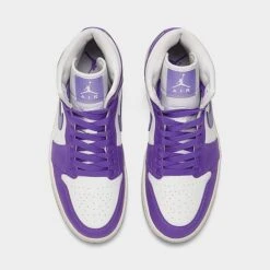 Nike Women's Air Jordan Retro 1 Mid Casual Shoes Action Grape/Sky J Light Purple/Sail - BQ6472 504 12 Nike Women's Air Jordan Retro 1 Mid Casual Shoes Action Grape/Sky J Light Purple/Sail - BQ6472 504 -Stealth Fit Shop BQ6472 504 P5