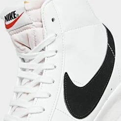 Nike Blazer Mid '77 Vintage Casual Shoes White/Black - BQ6806 100 -Stealth Fit Shop BQ6806 100 P3