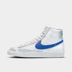 Nike Blazer Mid '77 Vintage Casual Shoes White/Game Royal/Pure Platinum - BQ6806 124