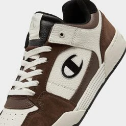 Men's Champion Arena Low Casual Shoes Chalk/Coffee/Black - CAS10326 148 10 Men's Champion Arena Low Casual Shoes Chalk/Coffee/Black - CAS10326 148 -Stealth Fit Shop CAS10326 148 P3