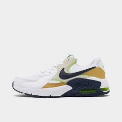 Men's Nike Air Max Excee Casual Shoes White/Obsidian/Team Gold/Lime Glow - CD4165 119