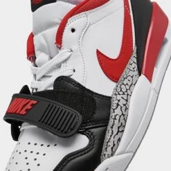 Nike Men's Air Jordan Legacy 312 Low Off-Court Shoes White/Fire Red/Black/Wolf Grey - CD7069 160 -Stealth Fit Shop CD7069 160 P3